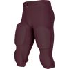 Standard Blocker Traditional Adult Football Game Pants, Maroon, Large