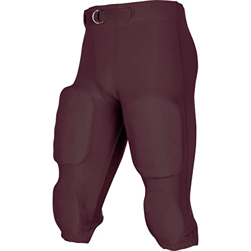 Standard Blocker Traditional Adult Football Game Pants, Maroon, Large