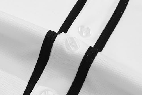 Youth Button Down Plain Baseball Jersey, Blank Softball Team Uniform, Hip Hop Hipster Short Sleeve Active Shirts