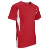 Boys' Top Spin Lightweight Youth Baseball Jersey, Scarlet, White, Small