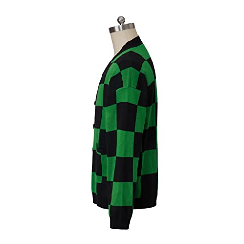 Men's Kamado Tanjirou Costume Giyu Tomioka Cosplay Sweater Demon Coat Slayer Cardigan