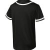 5 Pack Mens Plain Blank Baseball Jersey Button Down Shirts Short Sleeve Hipster Hip Hop Sports Team Uniform