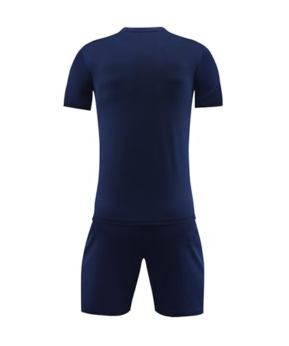 Kids Soccer Jersey Set Athletic Team Uniform Shirt and Shorts