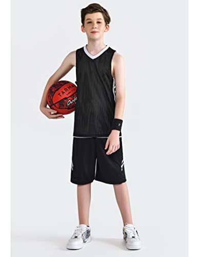 31qT8I328cL.jpg 10 Pack Youth Boys Reversible Mesh Performance Athletic Basketball Jerseys Blank Team Uniforms for Sports Scrimmage Bulk