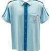 Team Zissou Uniform Shirt - Everyday Wear & Steve Costume - Detailed Cotton Button Up with Embroidered Patch - Movie Gift