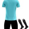 Men's Soccer Jersey and Shorts Quick Dry Youth Team Training Uniform with Socks