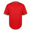 Men's Baseball Jersey Blank Softball Jersey Casual Short Sleeve Button Down T-Shirt