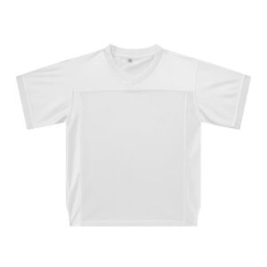 Blank Youths Football Jersey Mesh Athletic Football Shirt Practice Sports Uniform