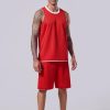 1 Set of Men's Reversible Basketball Jersey and Shorts, Double-Sided Custom Athletic Uniforms for Team Sports Practice