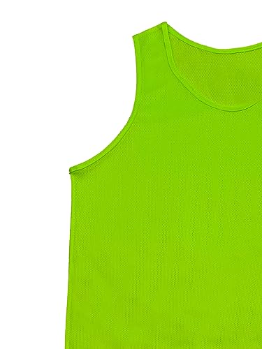 Scrimmage Training Vest Kids Youth Adult Soccer Practice Jersey Athletic Pinnies (6 & 12 Pack)