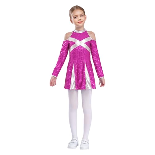 Kids Girls Cheer Leader Costume Halloween Cosplay Outfits Cheerleading Dance Dress Team Uniform