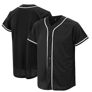 Baseball Jersey for Men and Women, Baseball Shirts for Custom Button up Shirt,Hipster Hip Hop Sports Uniforms