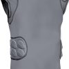 Defender Adult Padded Football Shirt - Football Rib Protector with Shoulder & Spine Football Pads, 5-Pad Football Compression