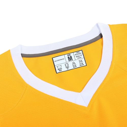 Plain Men's Football Jerseys for Unisex V-Neck Fitness T-Shirts Workout Outfits Casual Party Tops