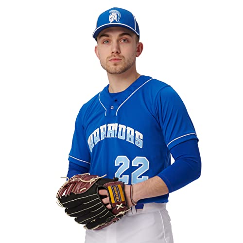 Men's Heater 2-Button Piped Baseball Jersey