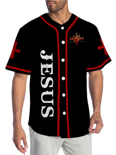 Print Baseball Jerseys for Men Sports Shirts Casual Baseball for Fans