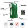 412bhaOr9AL.jpg 10-Pack Men's Reversible Custom Basketball Jerseys, Plain Mesh Athletic Sleeveless Shirts Blank Team Uniforms Set