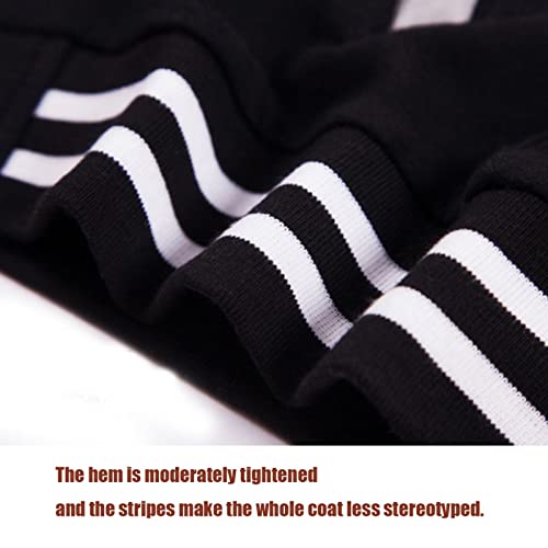 Kids Baseball Jacket Varsity Style Casual Fit Sport Boys Girls Team Uniforms Cardigan Sweatshirt