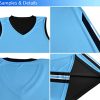 Men's Blank Reversible Basketball Jersey Team Uniform Athletic Hip Hop Basketball Shirts S-4XL