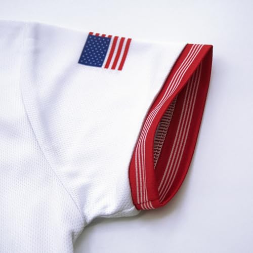 Kids National Soccer Jersey Outfits, Youth Football Training Shirt Shorts Set, Moisture-Wicking, Boys Girl Size 2-12Y