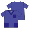 Scrub Tops for Men - V-Neck Scrubs with 3 Pocket Men's Overalls, for Nurse, Dentist, Vets, Team