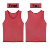12 Pack Scrimmage Vest/Team Training Jerseys/Sports Pinnies/Practice Jerseys/Soccer Bibs with Carry Bag