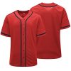 Baseball Jersey for Men and Women,Hipster Hip Hop Sports Uniforms,Shirts Short Sleeve for Custom Button up Shirt