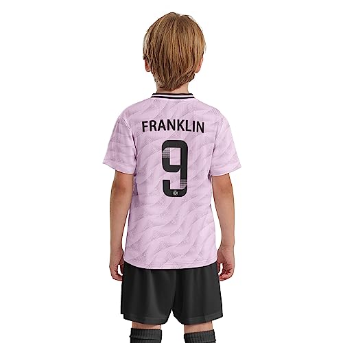 Kids Custom Soccer Jersey, Youth Personalized Football Shirt Short Set, Boy Girl Cool Team Uniform