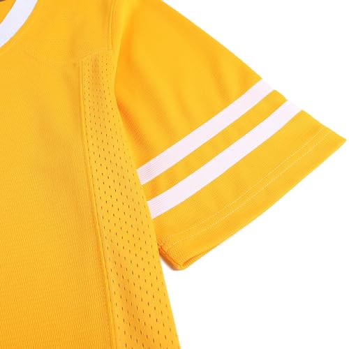 Plain Men's Football Jerseys for Unisex V-Neck Fitness T-Shirts Workout Outfits Casual Party Tops
