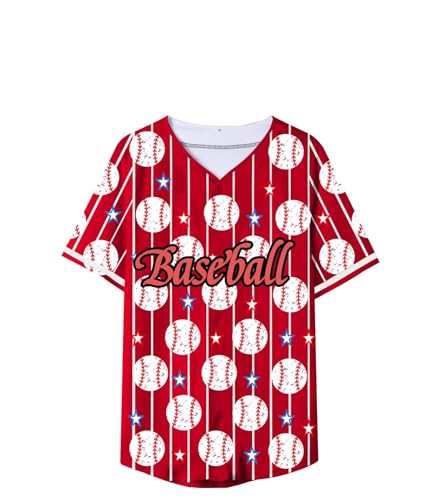 Womens Baseball Jersey Baseball Print Button Down Softball Jersey Game Day Baseball Mom Shirt Active Team Sports Uniforms