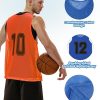 48 Pcs Pinnies for Sports Double Soccer Penny Soccer Pinnies Scrimmage Vests Mesh Basketball Team Practice Jersey