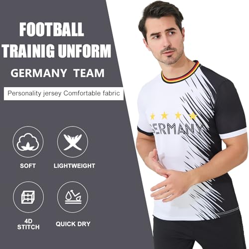 Soccer Jerseys for Men&Women, Soccer Jersey for Sports Training -France，Germany，England，Romania，Croatia & Portugal
