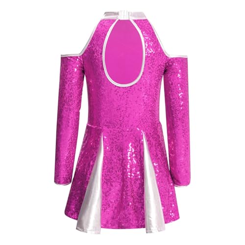 Kids Girls Cheer Leader Costume Halloween Cosplay Outfits Cheerleading Dance Dress Team Uniform