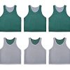 6 PCS Reversible Pinnies Basketball Soccer Training Vest Double Sided Mesh Jerseys for Adult