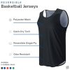 Men's Lightweight Reversible Rec Tanks, Mesh Basketball Jerseys Athletic Quick Dry Shirts Team Scrimmage Uniforms