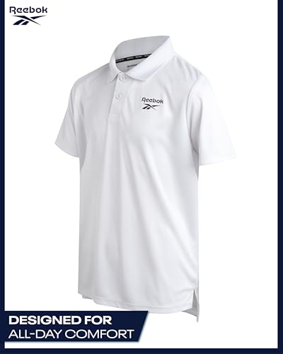 Boys Polo Shirt - 2 Pack Short Sleeve Collared Polo Shirts School Uniform for Boys - Athletic Performance Golf Shirts