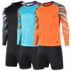 Soccer Goalie Jersey and Shorts Set for Boys,Long Sleeve Goalie Uniform Kit for Kids and Youth