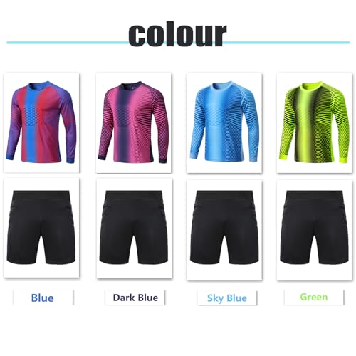 Children's soccer goalkeeper jersey youth children's team uniforms men's long-sleeve set shorts