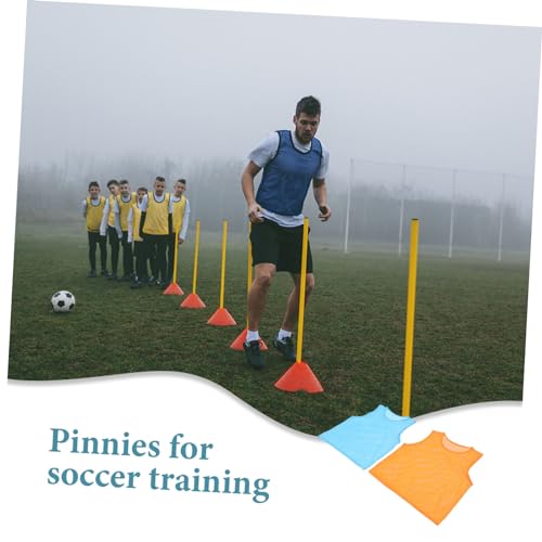 6Pcs Soccer Training Pinnies Breathable Sports Vests for Adults 61x55CM Reusable Basketball Practice Jerseys Lightweight Team