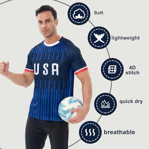 Soccer Jerseys for Men&Women S-2XL,#10 National Team Fan Soccer Practice Jerseys Football Shirt