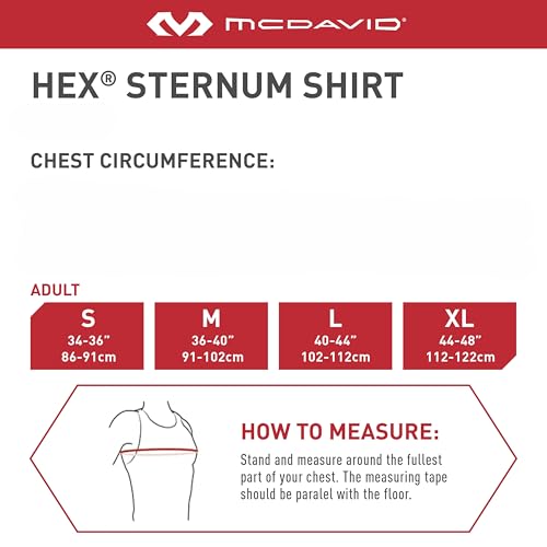 Chest Protector Baseball Heart Guard Sternum Protection for Adults. Compression Shirt with HEX Padded Shirt