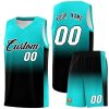 Personalized Gradient Basketball Jersey Shorts Printed Team Jersey with Name Number for Men Youth Basketball Uniform