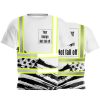 Hi-Vis Safety T-Shirt Customize Logo US Flag Reflective Security Shirts Team Work Uniform