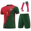Youth Soccer Jersey for Boys Girls Kids Uniform Football Shirt Birthday Gift Set
