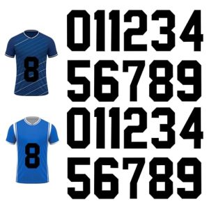 41EPa5YqObL.jpg 22PCS Iron on Numbers, 0-9 Jersey Numbers, Heat Transfer Number, Suitable for Sports T-Shirts and Team Uniforms, Suitable for