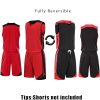 Reversible Basketball Jersey Team Athletic Scrimmage Mesh Blank Sports Uniforms S-3XL