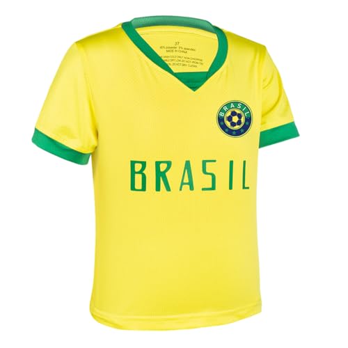 Kids Soccer Jersey Kit for Boys & Girls- Breathable & Quick-Dry - Youth Soccer Football Training Gifts (2T-14Y)