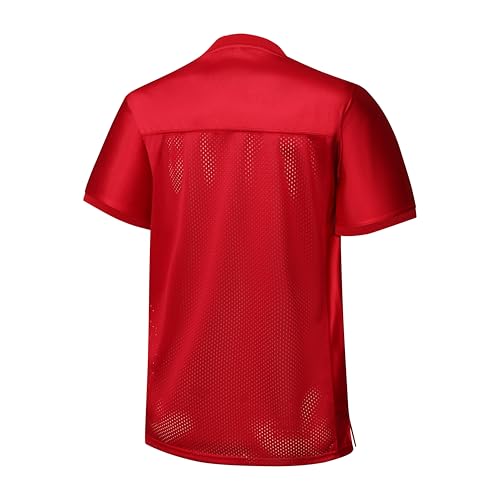 Blank Football Jersey Mesh Athletic Football Shirt Practice Sports Uniform