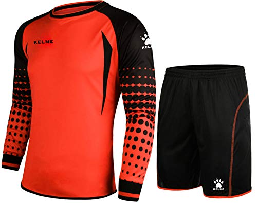 Soccer Goalie Jersey Padded Uniform Kit - Goalkeeper Jersey, Shorts, Socks - Mens Football Padded Shirt Kids/Adult size