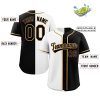 Custom Split Baseball Jersey Button Down Shirt Sports Personalized Stitched Name Number for Men/Women/Boy